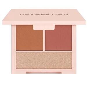 Revolution Contour Powder Compact, Highlight, Shade & Contour, Fair Palette, NWT